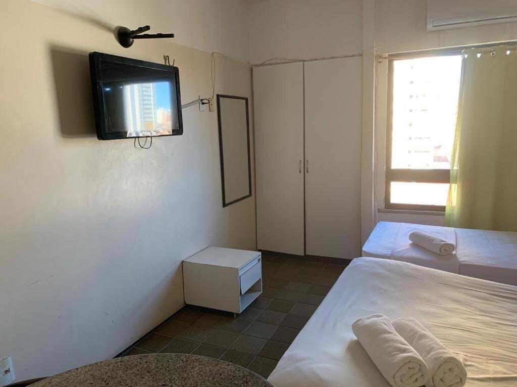 福塔雷萨205 Flat Mobiliado Com Vista Lateral Mar Na Praia De Iracema公寓 外观 照片