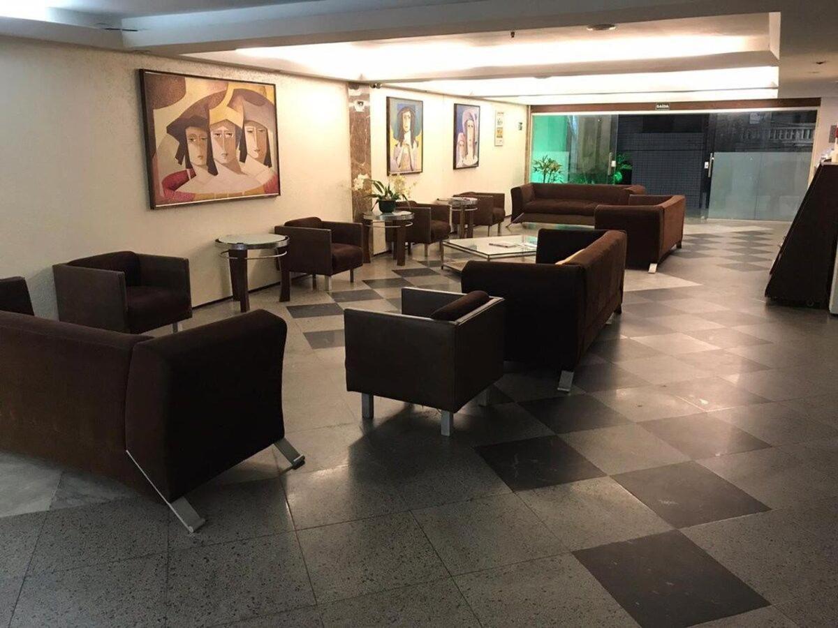 福塔雷萨205 Flat Mobiliado Com Vista Lateral Mar Na Praia De Iracema公寓 外观 照片